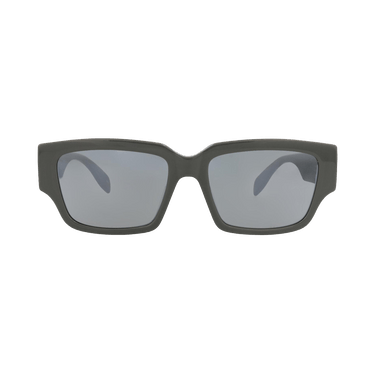 Alexander McQueen Square-Frame Recycled Acetate Sunglasses — Multi-Color