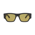 Alexander McQueen Square-Frame Recycled Acetate Sunglasses — Multi-Color