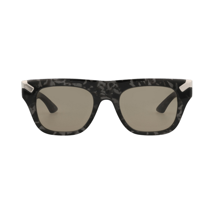 Alexander McQueen Square-Frame Recycled Acetate Sunglasses — Multi-Color