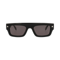 Alexander McQueen Square-Frame Recycled Acetate Sunglasses — Multi-Color