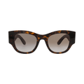Alexander McQueen Square-Frame Recycled Acetate Sunglasses — Multi-Color