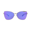 Balenciaga Cat Eye-Frame Metal Sunglasses — Multi-Color