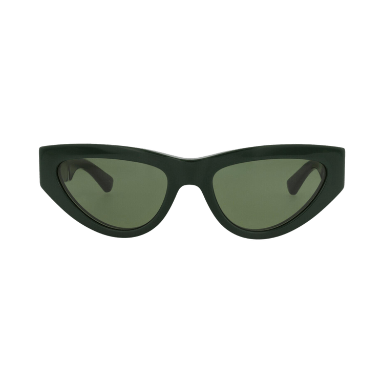 Bottega Veneta Cat Eye-Frame Recycled Acetate Sunglasses — Green