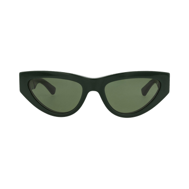 Bottega Veneta Cat Eye-Frame Recycled Acetate Sunglasses — Green