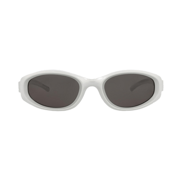 Bottega Veneta Round-Frame Injection Sunglasses — Silver
