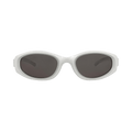 Bottega Veneta Round-Frame Injection Sunglasses — Silver