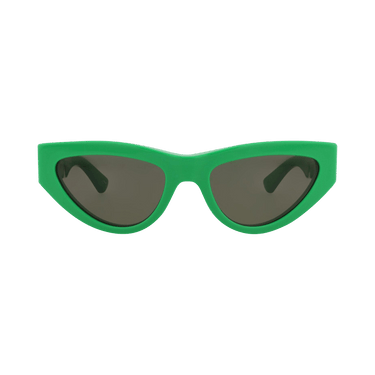 Bottega Veneta Cat Eye-Frame Acetate Sunglasses — Green
