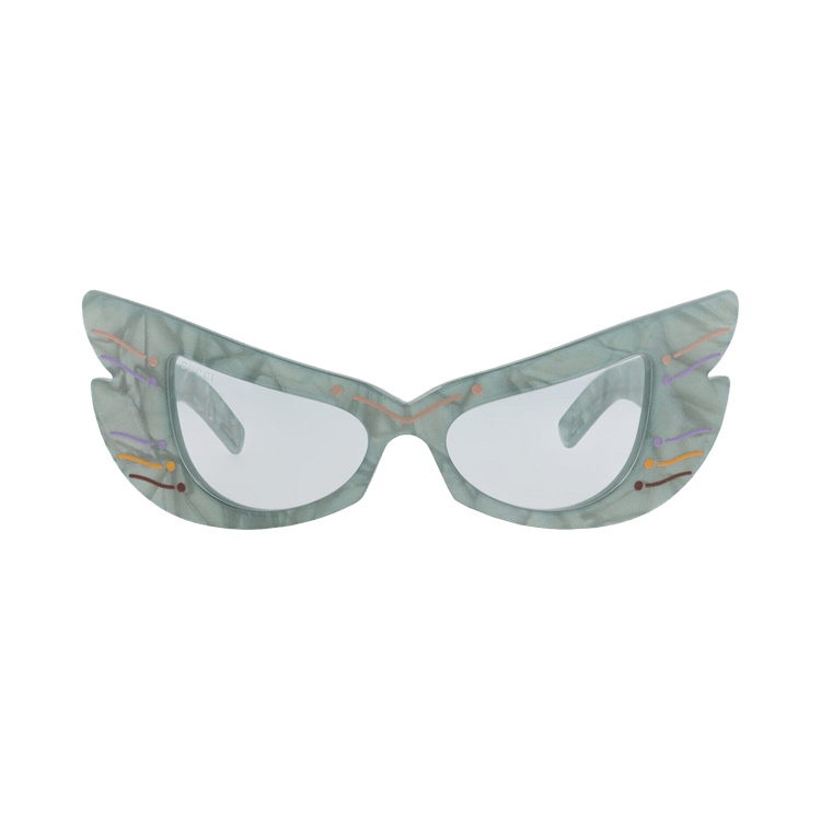 Gucci Cat Eye-Frame Acetate Sunglasses — Multi-Color