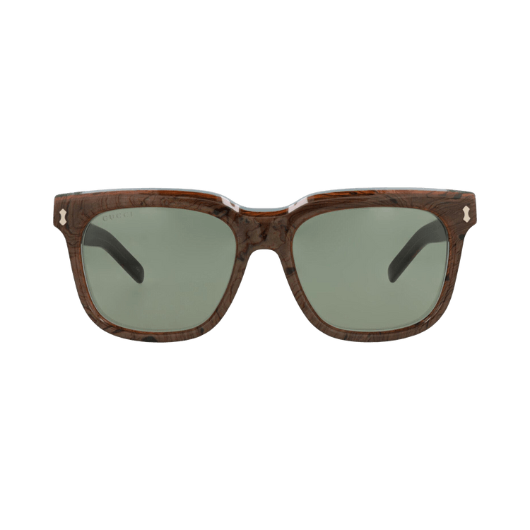 Gucci Square-Frame Recycled Acetate Sunglasses — Multi-Color