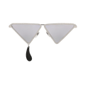 Gucci Cat Eye-Frame Metal Sunglasses — Silver