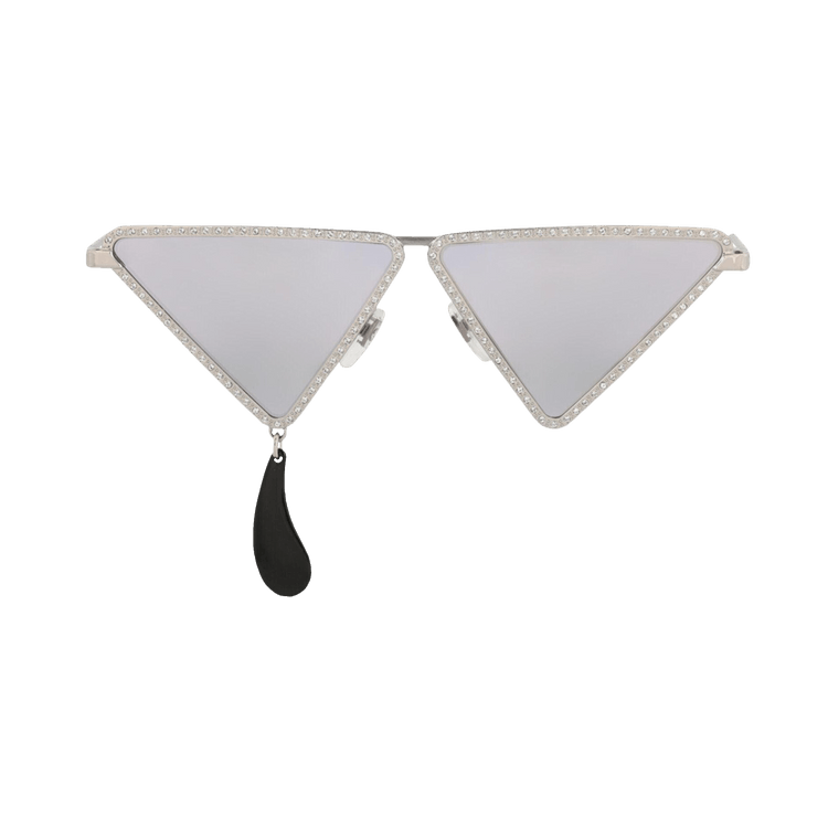 Gucci Cat Eye-Frame Metal Sunglasses — Silver