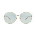 Gucci Round-Frame Metal Sunglasses — Gold