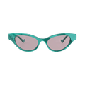 Gucci Cat Eye-Frame Recycled Acetate Sunglasses — Green