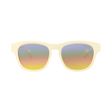 Gucci Round-Frame Injection Sunglasses — Multi-Color