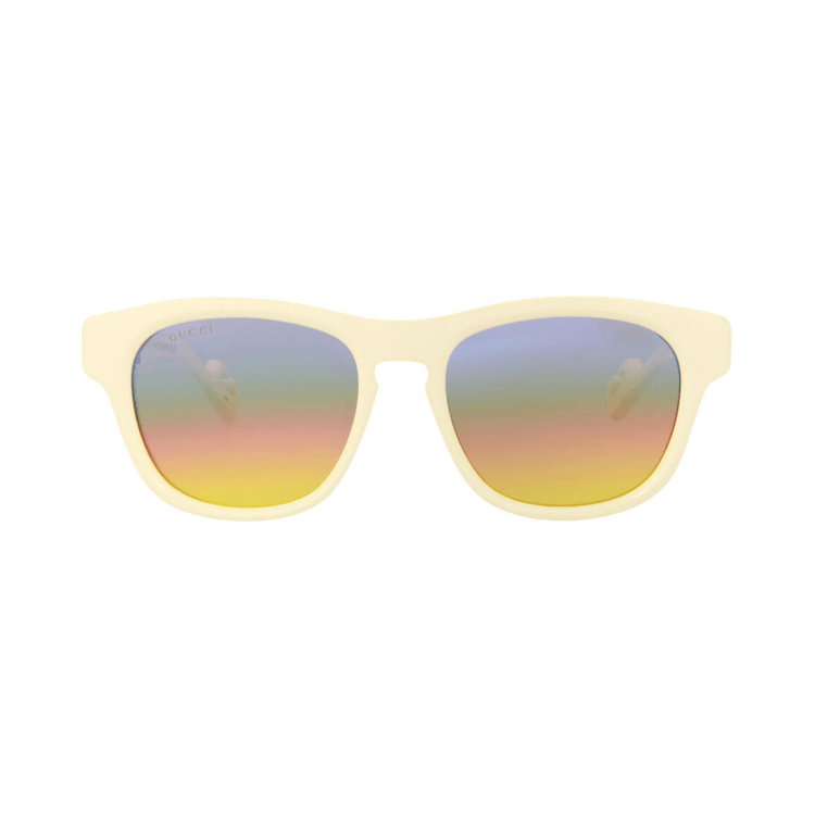 Gucci Round-Frame Injection Sunglasses — Multi-Color