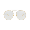 Gucci Aviator-Frame Metal Sunglasses — Gold