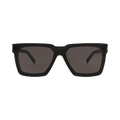 Saint Laurent Square-Frame Recycled Acetate Sunglasses — Black