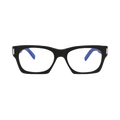 Saint Laurent Square-Frame Acetate Sunglasses — Black