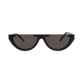 Saint Laurent Cat Eye-Frame Recycled Acetate Sunglasses — Black