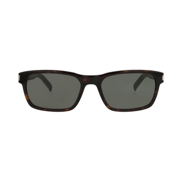 Saint Laurent Square-Frame Recycled Acetate Sunglasses — Multi-Color