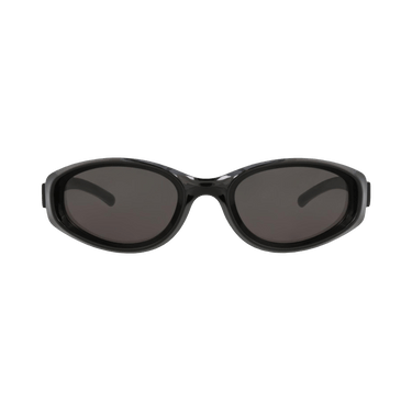 Bottega Veneta Round-Frame Injection Sunglasses — Black