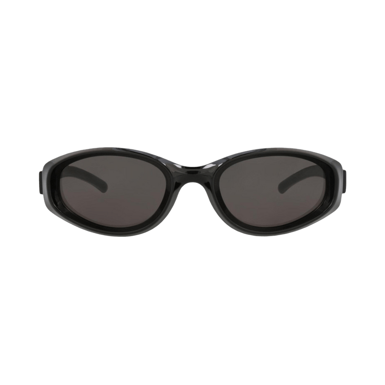 Bottega Veneta Round-Frame Injection Sunglasses — Black