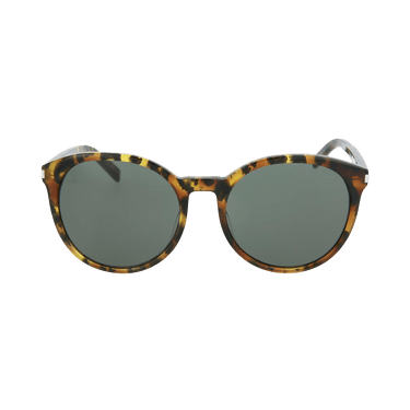 Saint Laurent Round-Frame Acetate Sunglasses — Grey