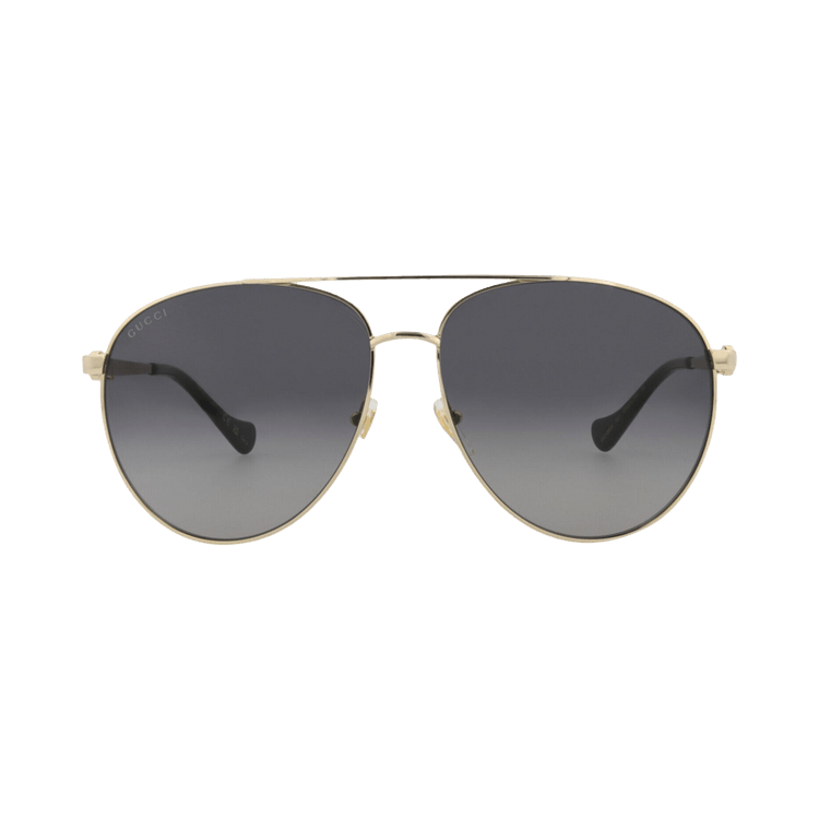Gucci Aviator-Frame Metal Sunglasses — Multi-Color