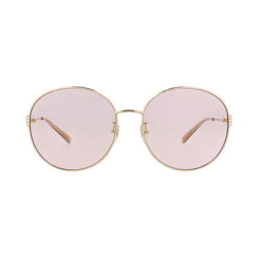 Gucci Round-Frame Metal Sunglasses — Multi-Color