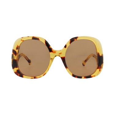 Gucci Round-Frame Acetate Sunglasses — Multi-Color