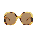 Gucci Round-Frame Acetate Sunglasses — Multi-Color