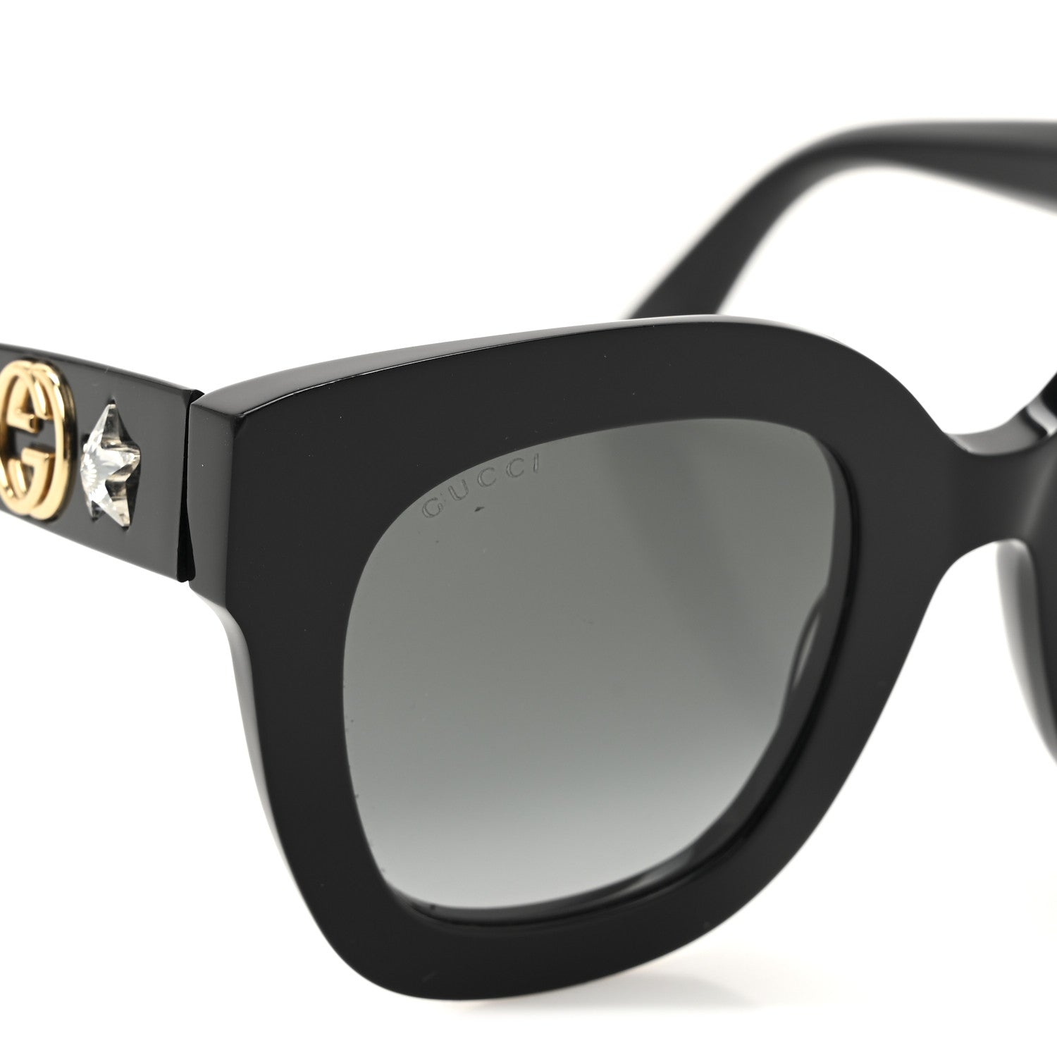 Gucci Round Sunglasses — Crystal GG0208S