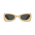 SKYLRK Upside Down Bio-Nylon Sunglasses — Cream