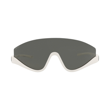 Gucci Shield Frame Injection Sunglasses — White