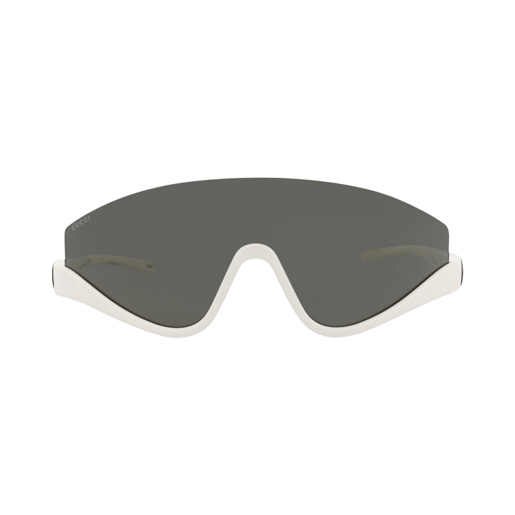 Gucci Shield Frame Injection Sunglasses — White