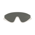 Gucci Shield Frame Injection Sunglasses — White