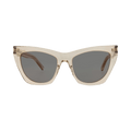 Saint Laurent Cat Eye Frame Recycled Acetate Sunglasses — Tan