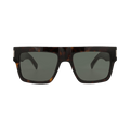 Saint Laurent Square Frame Recycled Acetate Sunglasses — Brown