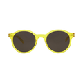 Saint Laurent Round Frame Acetate Sunglasses — Yellow