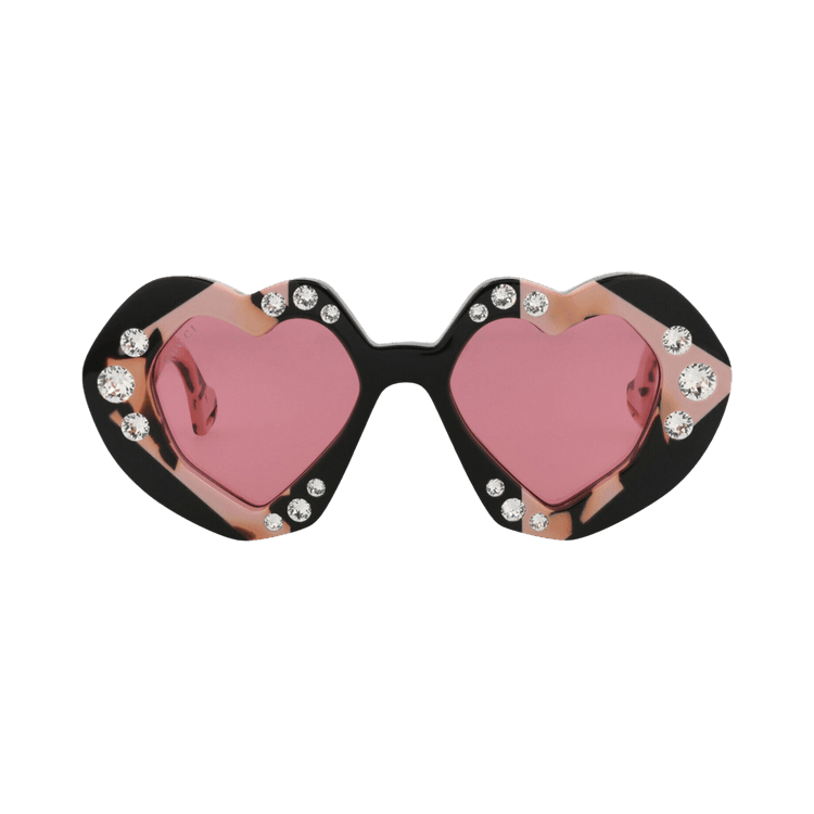 Gucci Cat Eye Frame Recycled Acetate Sunglasses — Black