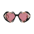 Gucci Cat Eye Frame Recycled Acetate Sunglasses — Black
