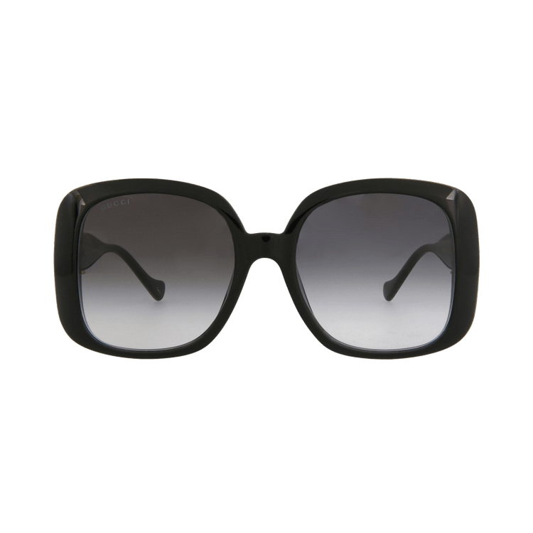 Gucci Square Frame Injection Sunglasses — Black