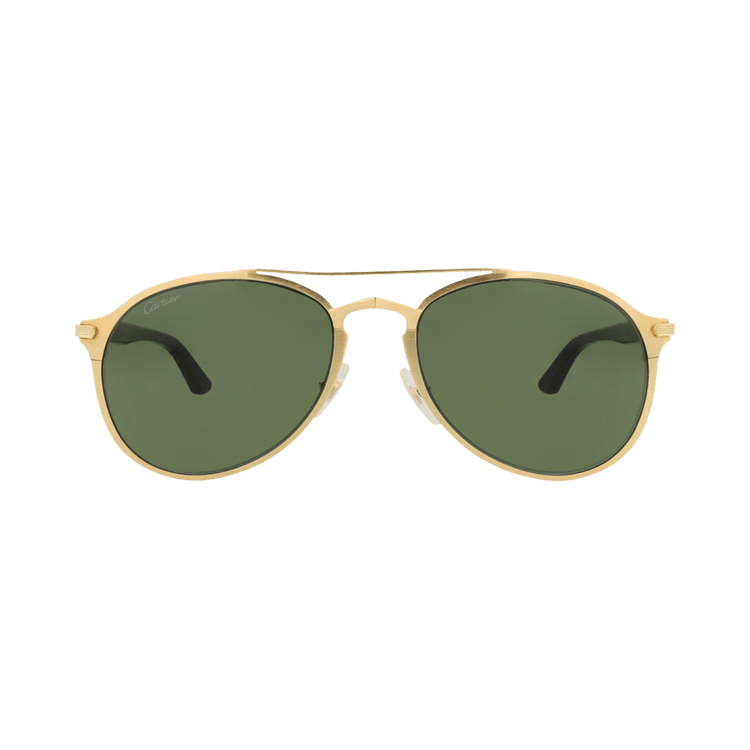 Cartier Aviator Frame Metal Sunglasses — Gold