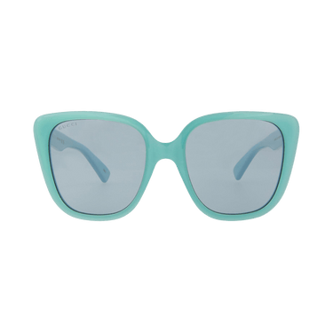 Gucci Cat Eye Frame Acetate Sunglasses — Blue