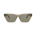 Saint Laurent Cat Eye Frame Recycled Acetate Sunglasses — Brown