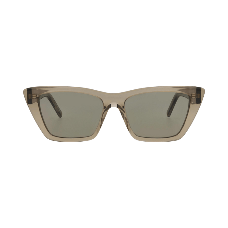 Saint Laurent Cat Eye Frame Recycled Acetate Sunglasses — Brown