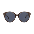 Alaïa Round Frame Acetate Sunglasses — Brown
