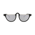 Gucci Round Frame Acetate Sunglasses — Black