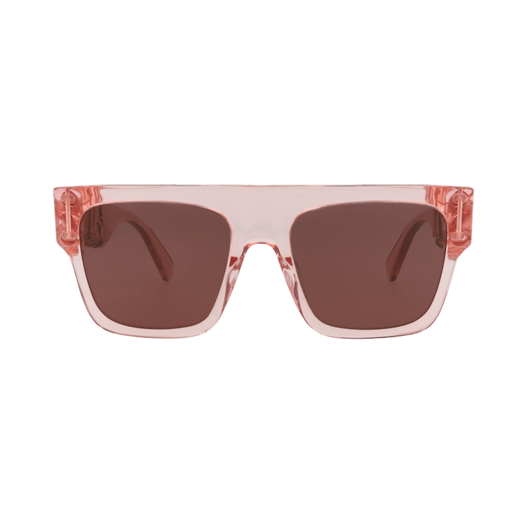 Stella McCartney Square Frame Acetate Sunglasses — Pink