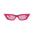 Valentino Cat Eye Frame Acetate/Titanium Sunglasses — Pink